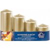 MagicHome Adventné sviečky 48 mm x 60/80/100/120 mm, zlaté MagicHome Adventné sviečky 48 mm x 60/80/100/120 mm, zlaté