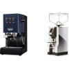 Gaggia New Classic E24 BC, blue + Eureka Mignon Turbo, CR chrome Gaggia New Classic E24 BC, blue + Eureka Mignon Turbo, CR chrome