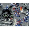Diamondi Diamantové maľovanie - STRIEHNUCI ŠEDÝ KOCÚR A VTÁČIK Rámovanie: bez rámu a bez vypnutia plátna, Rozmer: 40x50 cm Diamondi Diamantové maľovanie - STRIEHNUCI ŠEDÝ KOCÚR A VTÁČIK Rámovanie: bez rámu a bez vypnutia plátna, Rozmer: 40x50 cm