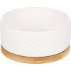 Flamingo Bianco Keramická miska pre psov Biela 990ml Flamingo Bianco Keramická miska pre psov Biela 990ml