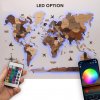Drevená mapa nástenná LED s RGB LED podsvietením (App mobil + diaľkový ovládač) - 250x160 cm Drevená mapa nástenná LED s RGB LED podsvietením (App mobil + diaľkový ovládač) - 250x160 cm