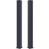 G21 Stĺpik pre bránku a bránu, 2 kusy 15x190 cm s patkou, antracitový G21 Stĺpik pre bránku a bránu, 2 kusy 15x190 cm s patkou, antracitový