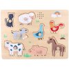 Adam Toys Adam Toys Dřevěné zábavné vkládací puzzle se zvukem Farma Adam Toys Adam Toys Dřevěné zábavné vkládací puzzle se zvukem Farma