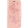 TopQ iPhone 12 mini Flipové Butterfly ružové svetlé