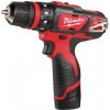 Aku kompaktná vŕtačka / skrutkovač Milwaukee M12 BDDXKIT-202C s rýchlovymeniteľným skľučovadlom (MI4933447836) Aku kompaktná vŕtačka / skrutkovač Milwaukee M12 BDDXKIT-202C s rýchlovymeniteľným skľučovadlom (MI4933447836)