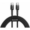 Baseus napájací kábel USB-C na USB-C 60W - 1 meter, čierno šedý Baseus napájací kábel USB-C na USB-C 60W - 1 meter, čierno šedý