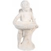 Clayre & Eef Dekoratívna socha Anjel s miskou v ruke 43*43*75 cm