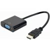 GEM Gembird A-HDMI-VGA-04 káblový adaptér 0,15 m VGA (D-Sub) HDMI typ A (štandardný) čierny GEM Gembird A-HDMI-VGA-04 káblový adaptér 0,15 m VGA (D-Sub) HDMI typ A (štandardný) čierny