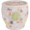 Dekorácia MagicHome, Kvetináč s mozaikou, svetlý, keramika, 27,5x27,5x25 cm Dekorácia MagicHome, Kvetináč s mozaikou, svetlý, keramika, 27,5x27,5x25 cm