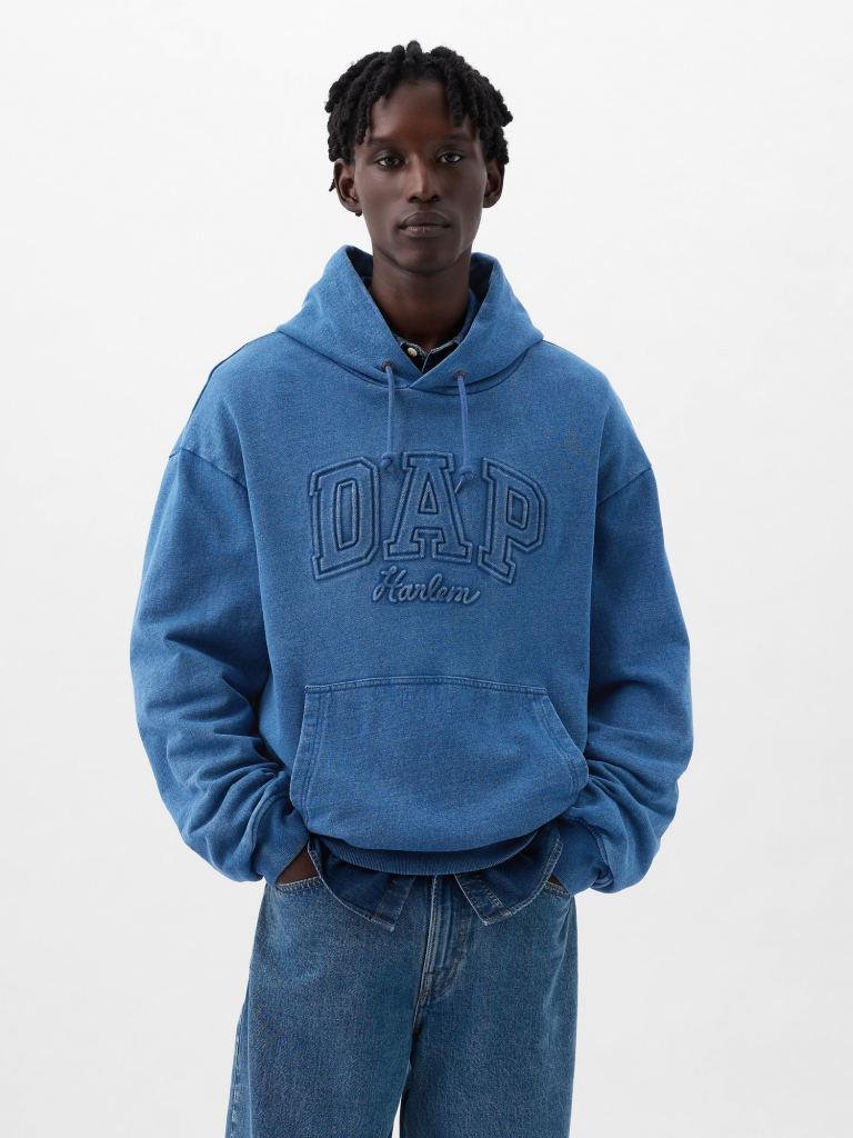 GAP × Dapper Dan Unisex Modrá