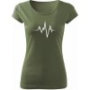 T-ričko Horské vrchy - pulz dámske tričko Farba trička: Khaki, Farba potlače: Biela, Veľkosť: XS T-ričko Horské vrchy - pulz dámske tričko Farba trička: Khaki, Farba potlače: Biela, Veľkosť: XS