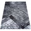 DY Čierno-sivý koberec s geometrickým vzorom Soho 14 Rozmer: 80x150 cm DY Čierno-sivý koberec s geometrickým vzorom Soho 14 Rozmer: 80x150 cm