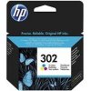 HP 302 (F6U65AE, farebná) - atrament pre HP Deskjet 1110/2130/3630, 165str
