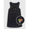 GAP Detské šaty printed corduroy Čierna 18-24M GAP Detské šaty printed corduroy Čierna 18-24M