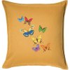 Farebné motýle - Vankúš 50x50 - 50x50 - Iba poťah ( Zlatožltá ) Farebné motýle - Vankúš 50x50 - 50x50 - Iba poťah ( Zlatožltá )