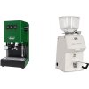 Gaggia Classic E24 BC, green + Ascaso H64, white Gaggia Classic E24 BC, green + Ascaso H64, white