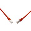 SOLARIX 10G patchkábel CAT6A SFTP LSOH 0,5 červený SOLARIX 10G patchkábel CAT6A SFTP LSOH 0,5 červený