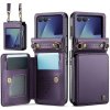 Multifunkčné peňaženkové puzdro CaseMe Business case fialové – Samsung Galaxy Z Flip 7 Multifunkčné peňaženkové puzdro CaseMe Business case fialové – Samsung Galaxy Z Flip 7