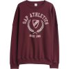 Dámska mikina GAP, V-LOGO OVERSIZED CREW Vínová,Ružová S Dámska mikina GAP, V-LOGO OVERSIZED CREW Vínová,Ružová S