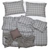 SCANquilt Obliečky KLASIK káro biela sivá bežný 1x paplón 140x200 + 1x vankúš 70x90 cm SCANquilt Obliečky KLASIK káro biela sivá bežný 1x paplón 140x200 + 1x vankúš 70x90 cm