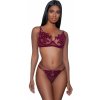 Súprava BE WICKED Evangeline Bra Set bordeaux L-XL Súprava BE WICKED Evangeline Bra Set bordeaux L-XL