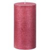 Sviečka MagicHome Vianoce, 6,9x13 cm, valcová, červená, metalický efekt Sviečka MagicHome Vianoce, 6,9x13 cm, valcová, červená, metalický efekt
