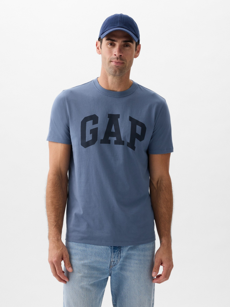 GAP tričko s logom tmavo modré