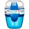 Sistema Olovrantový box To Go Snack Capsule s vidličkou 515 ml, modrá Sistema Olovrantový box To Go Snack Capsule s vidličkou 515 ml, modrá