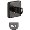 VÝPREDAJ DVERNÁ ROZETA ROSTEX - WC (čierna) - 5x5 cm, WC kľúč, ROSTEX ČIERNA VÝPREDAJ DVERNÁ ROZETA ROSTEX - WC (čierna) - 5x5 cm, WC kľúč, ROSTEX ČIERNA
