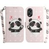 Peňaženkové 3D puzdro na Oppo A38 - Heart Panda Peňaženkové 3D puzdro na Oppo A38 - Heart Panda