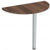 kancelársky zakončovací stôl oblouk 80 cm - GP 80 orech kancelársky zakončovací stôl oblouk 80 cm - GP 80 orech