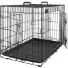 Klietka pre psa s 2 dverami, XL skladacia prepravka, čierna Klietka pre psa s 2 dverami, XL skladacia prepravka, čierna