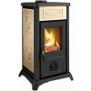 NORDICA Gemma Liberty pergamena - krbová kamna, výkon 3 - 9 kW, černý smalt / keramika Liberty pergamena NORDICA Gemma Liberty pergamena - krbová kamna, výkon 3 - 9 kW, černý smalt / keramika Liberty pergamena