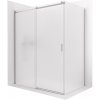 CERANO - Sprchovací kút Santoro - ľavá - 6 mm - chróm, mliečne sklo - 100x80 cm - posuvný CERANO - Sprchovací kút Santoro - ľavá - 6 mm - chróm, mliečne sklo - 100x80 cm - posuvný
