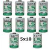 Saft 50x Lithium batéria LS14250 1/2AA 3,6Volt 1200mAh Lithium-Thionylchlorid - originálna Saft 50x Lithium batéria LS14250 1/2AA 3,6Volt 1200mAh Lithium-Thionylchlorid - originálna
