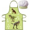 Aptex Detská zástera s čiapkou DINO 45X50 CM 2X33CM Aptex Detská zástera s čiapkou DINO 45X50 CM 2X33CM