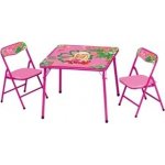 Kovový set Barbie stolík a 2 stoličky