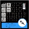 Aigostar B.V. Aigostar - LED vonkajší vianočný reťazec 150xLED/6W/230V/8 funkcií 1,5x1m IP44 studená biela + diaľkové ovládanie B10303S7B + záruka 3 roky zadarmo Aigostar B.V. Aigostar - LED vonkajší vianočný reťazec 150xLED/6W/230V/8 funkcií 1,5x1m IP44 studená biela + diaľkové ovládanie B10303S7B + záruka 3 roky zadarmo