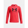Chlapčenská mikina Under Armour UA Rival Fleece BL Hoodie Červená YXS Chlapčenská mikina Under Armour UA Rival Fleece BL Hoodie Červená YXS