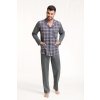 Pánske rozopínanie pyžamo Luna 797 3XL-4XL modrá 3xl Pánske rozopínanie pyžamo Luna 797 3XL-4XL modrá 3xl