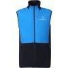 Progress pánska hybridná vesta s merinom TORSTEN modrá tmavo modrá strieborná