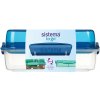 Sistema Delený desiatový box To Go LunchStack Rectangle 1,8 l, modrá Sistema Delený desiatový box To Go LunchStack Rectangle 1,8 l, modrá