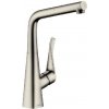 Hansgrohe Metris New - Páková kuchynská batéria 320, s vyťahovacím výtokom, vzhľad nerezový 14821800 Hansgrohe Metris New - Páková kuchynská batéria 320, s vyťahovacím výtokom, vzhľad nerezový 14821800