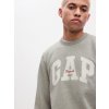 GAP mikina pánska šedá s nášivkou