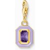 THOMAS SABO prívesok charm Octagon with violet enamel 2034-565-13 THOMAS SABO prívesok charm Octagon with violet enamel 2034-565-13