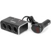Predlžovacia zásuvka 2x USB0A QC3.0 12/24V 120W 80cm AMiO-04364 Predlžovacia zásuvka 2x USB0A QC3.0 12/24V 120W 80cm AMiO-04364