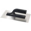 Hladidlo nerezové, zubové 4x4mm, 270x130mm, plastová rúčka
