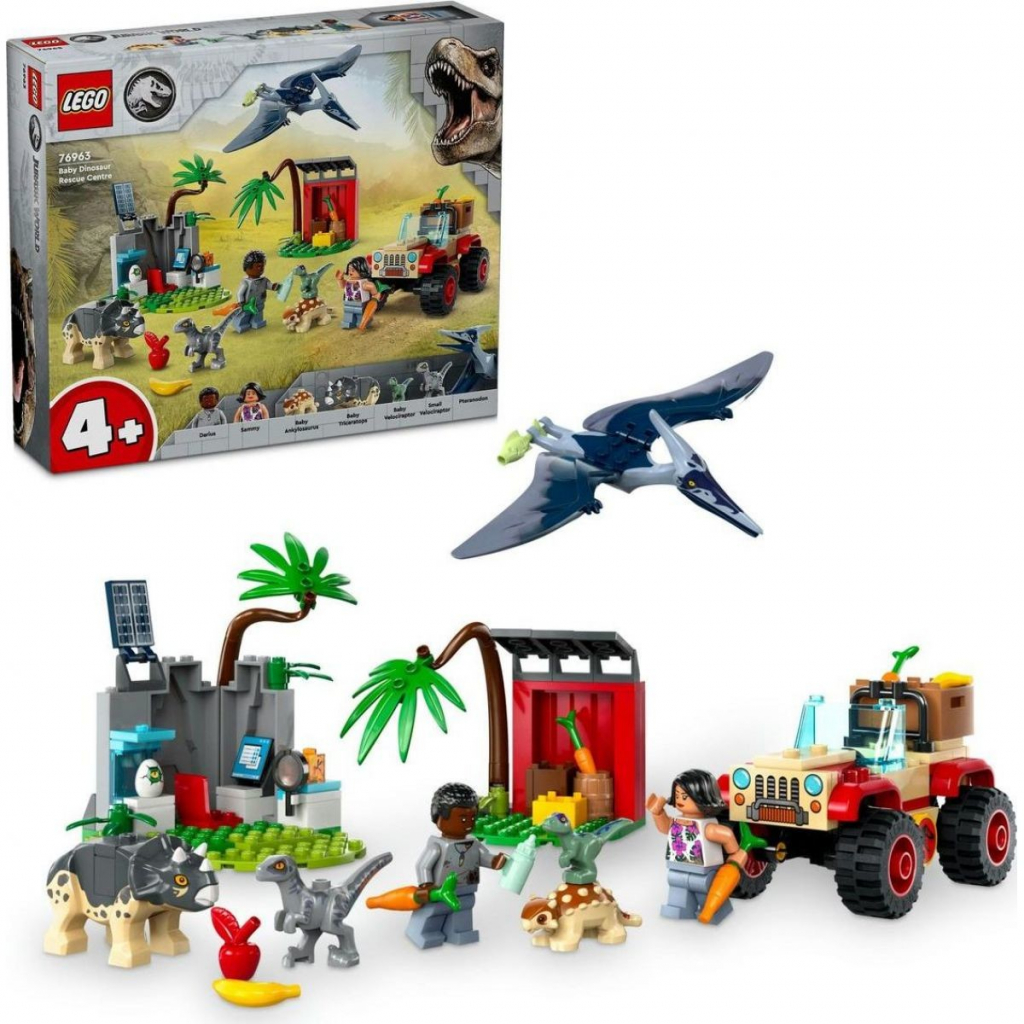 LEGO® Jurassic World 76963 Záchranárske stredisko pre dinosaurie mláďatá