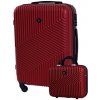 Cestovní kufr BERTOO Milano - červený set 2v1 XXL 99l, 12l Cestovní kufr BERTOO Milano - červený set 2v1 XXL 99l, 12l