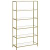 SONGMICS Policový regál Vasagle Umbulo zlatý SONGMICS Policový regál Vasagle Umbulo zlatý